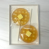 The Upside Down Maple Waffle and Butter Lollipops