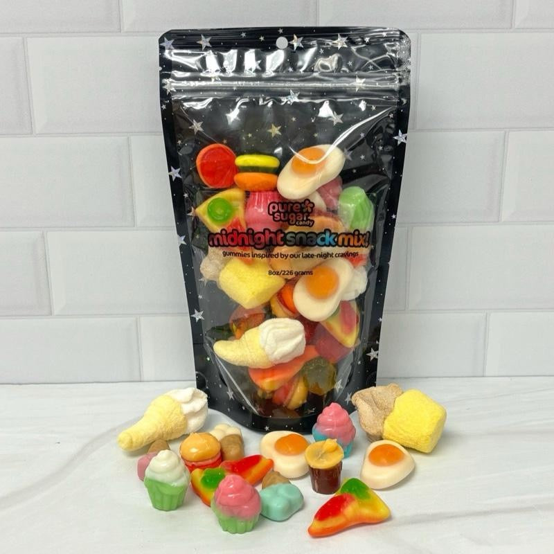 Midnight Snack Gummy Candy Mix - 1/2 pound – Pure Sugar Candy
