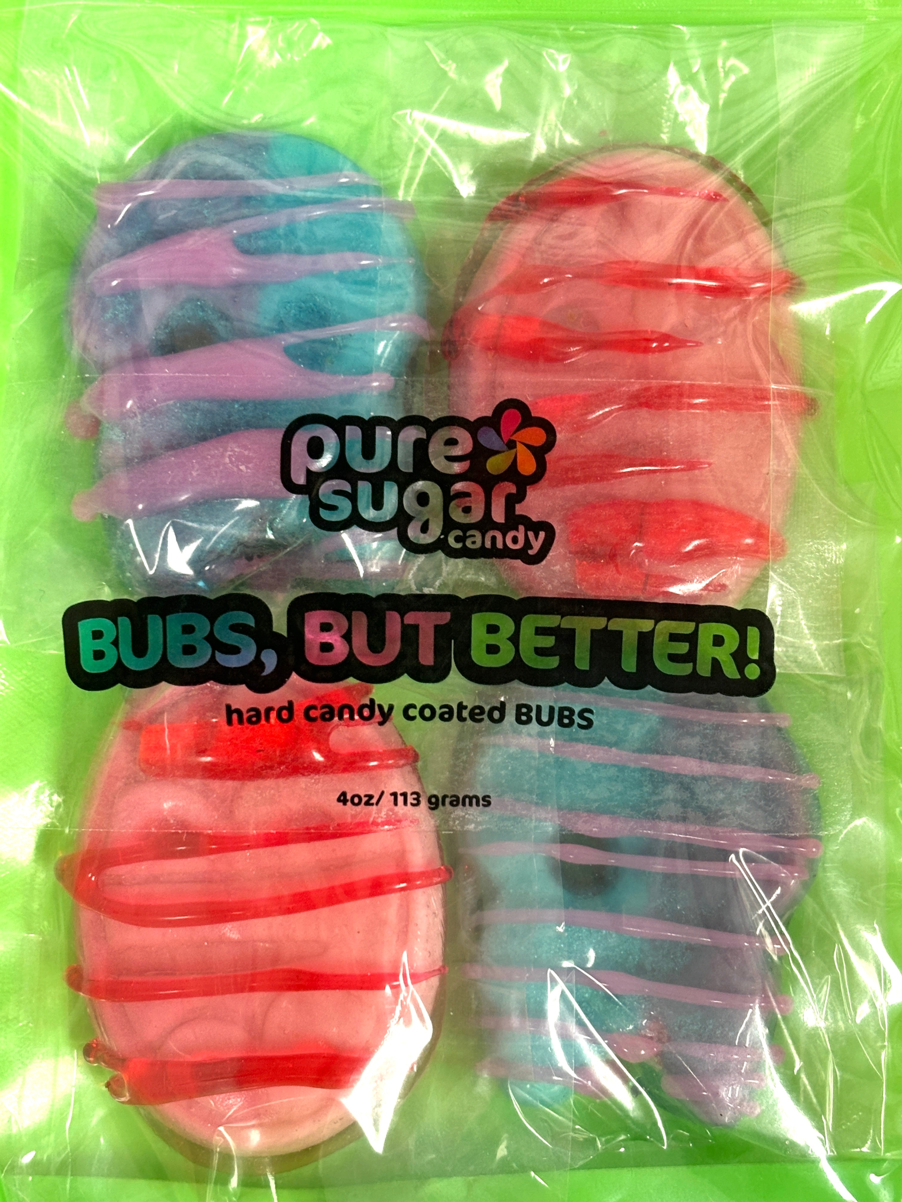 Bu7bs BUBS, BUT BETTER! Hard Candy Coated Bubs – Pure Sugar Candy