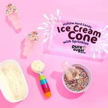 Hollow Hard Candy - Ice Cream Cone with Sprinkles