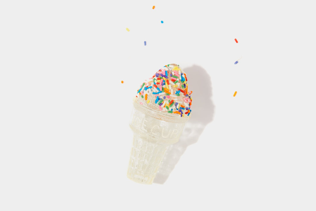 Hollow Hard Candy - Ice Cream Cone with Sprinkles