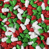 Christmas Trees and Snowmen Pressed Candy