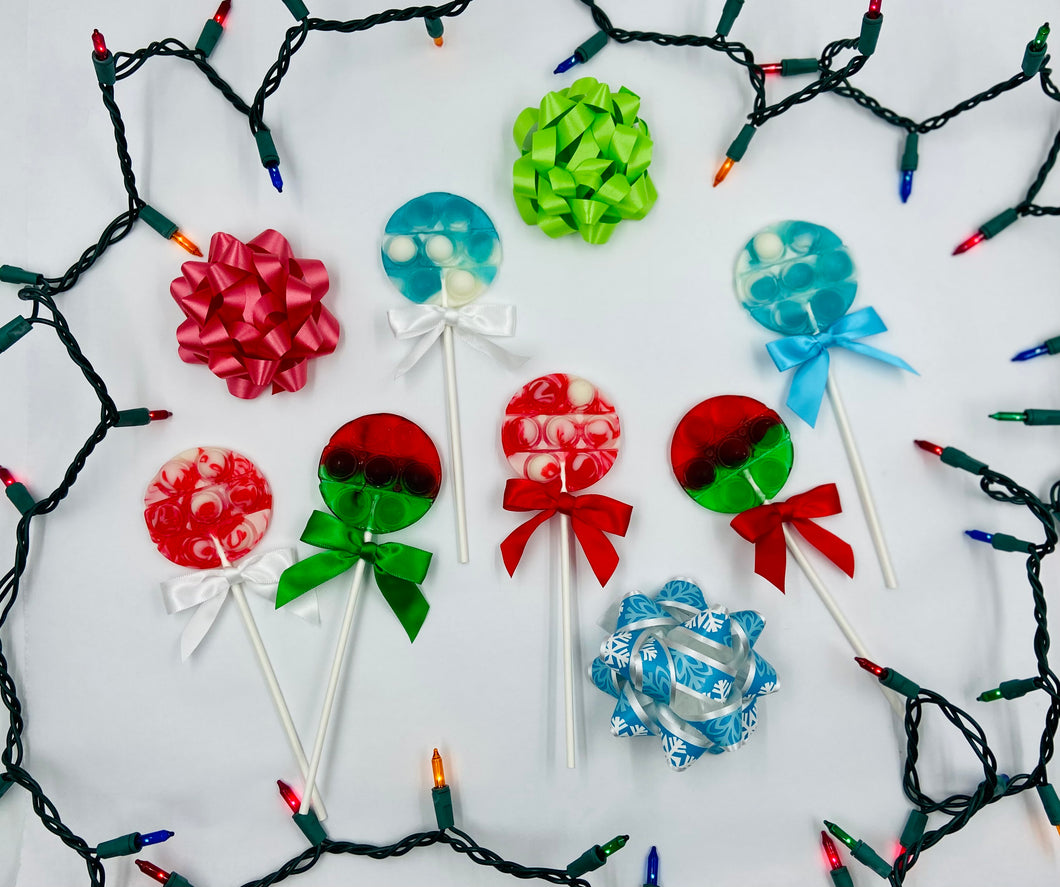 Lollipop - Christmas Holiday Fidget Popper